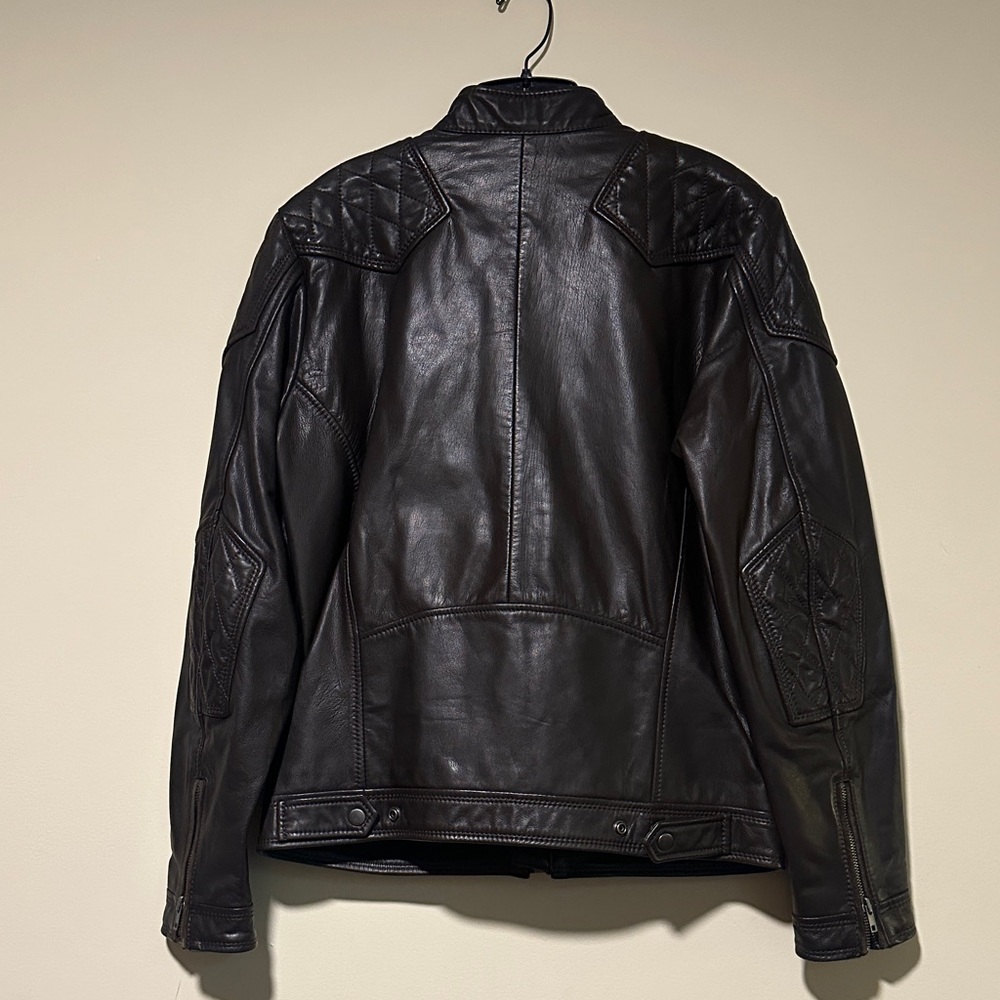 Diesel Brown Leather Jacket - Picture 6 of 7